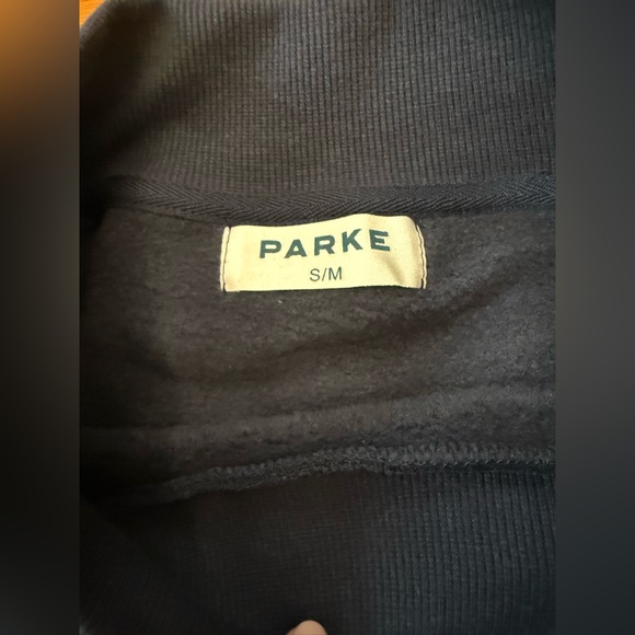 PARKE Sport Stripe Mockneck Fleece Shadow S/M - Picture 5 of 7